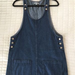 Adorable Jean Overall Dress